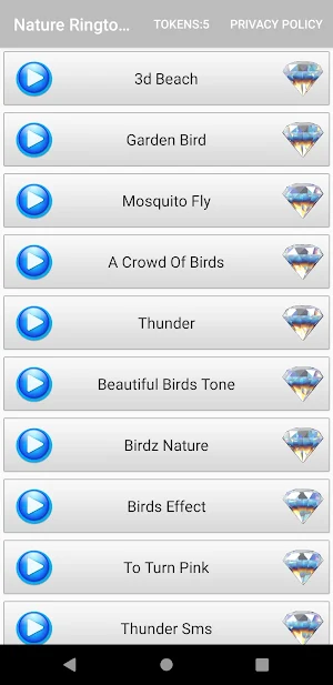 Nature Sounds Ringtones Screenshot 2