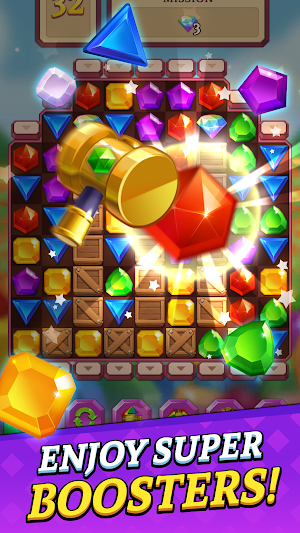 Jewels and Gems Blast: Fun Match 3 Puzzle Game Screenshot 2