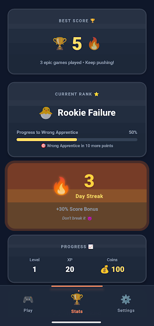 Wrong Choice Only – Brain Quiz Screenshot 1