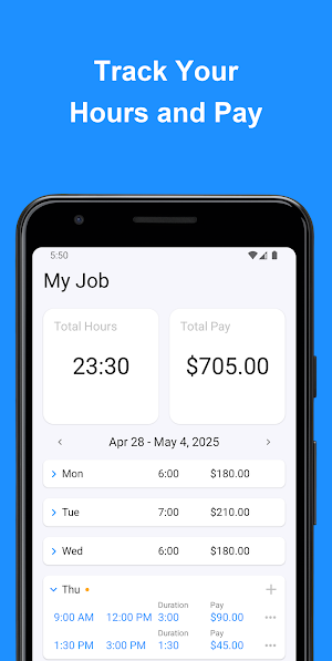 Prodi Hours: Time Card Tracker Screenshot 0