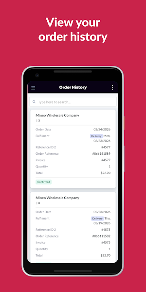 Mineo Wholesale Screenshot 3