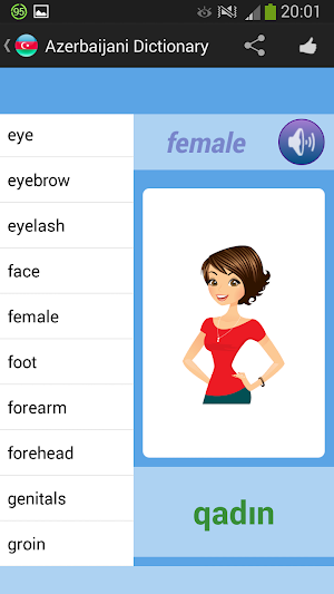 Azerbaijani Dictionary Screenshot 2