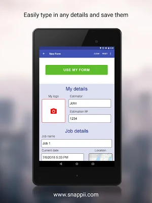 HVAC Estimate App Screenshot 1