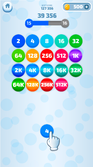 Merge Dots 2048 - shoot balls, solve puzzles Screenshot 0