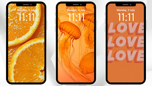 Orange Wallpaper Screenshot 2