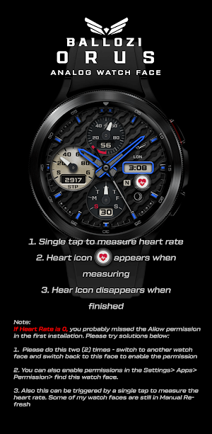 BALLOZI Orus Watch Face Screenshot 3