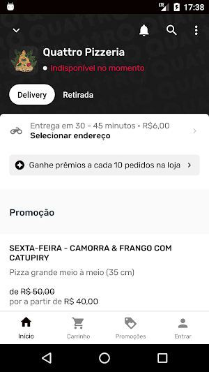 Quattro Pizzeria Screenshot 0