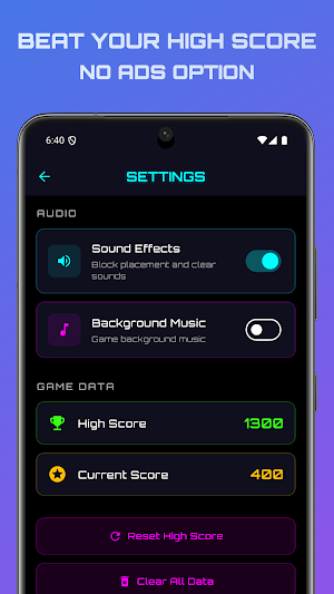 Neon Fit: Glow Block Puzzle Screenshot 1