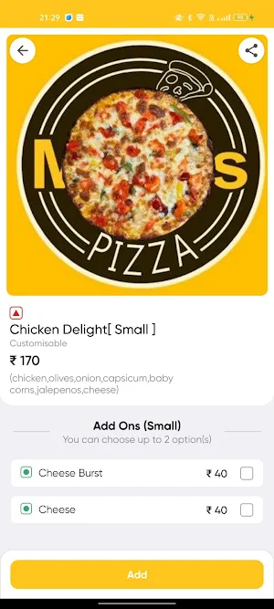 Meal's Pizza Screenshot 2