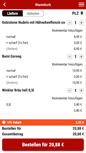 Food Express Amberg Screenshot 1