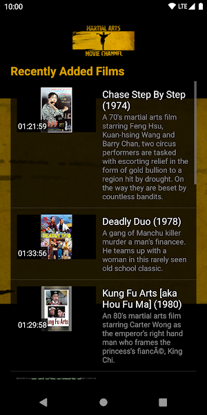 Martial Arts & Kung-Fu Movie Channel Screenshot 1