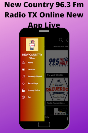 New Country 96.3 Fm Radio TX Online New App Live Screenshot 2