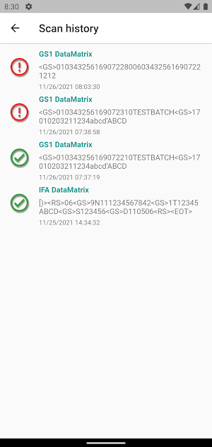TQS Code Reader Screenshot 3