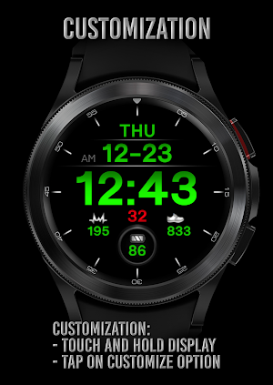 PWW14 - Sport Digi Watch Face Screenshot 3