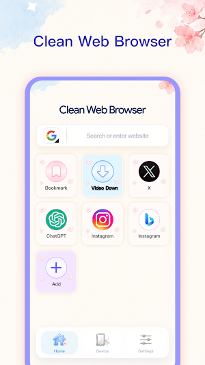 Clean Web Browser Screenshot 0