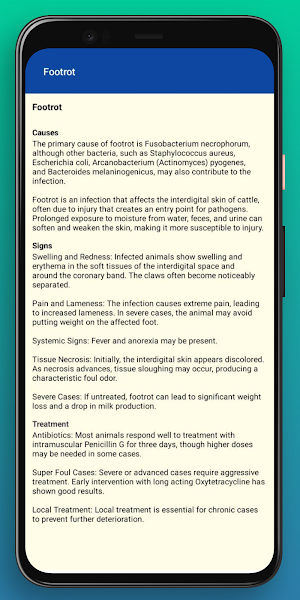 Cattle Diseases And Treatment Screenshot 1