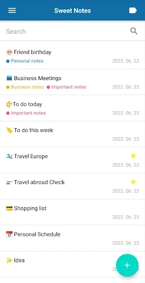 Sweet Notes - Notepad Notebook Screenshot 1