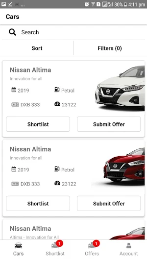 Shift Used Cars Screenshot 0