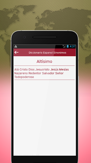Diccionario Español Sinonimos Screenshot 2