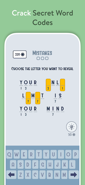 Cryptogram - Fun Puzzle Game Screenshot 1