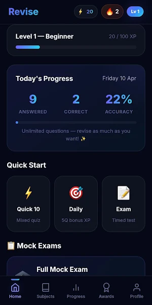 GCSE & A-Level Revise Screenshot 1
