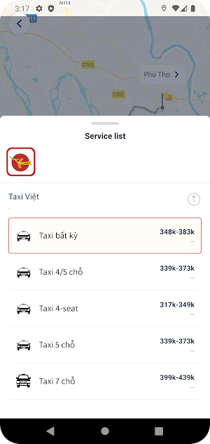 TaxiViet Screenshot 1