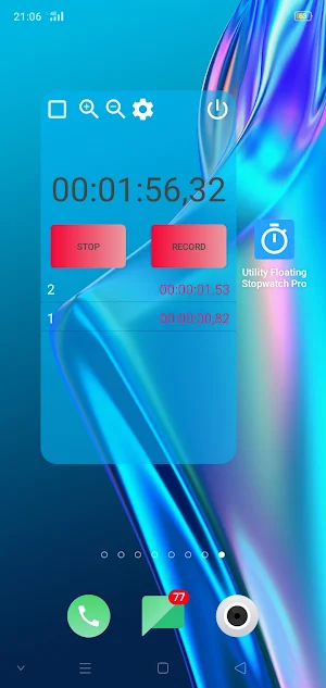 Utility Floating Stopwatch Pro Screenshot 1