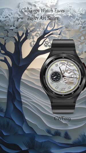 CWF019 Paper Art Watch Face Screenshot 0