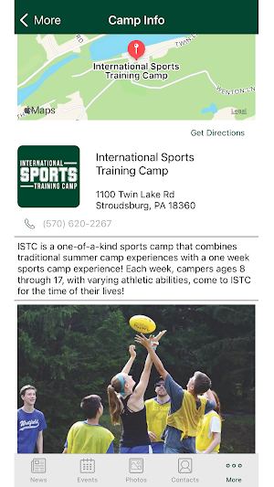 International Sports Camp Screenshot 0