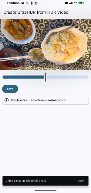 andAicaroid - UltraHDR tools Screenshot 2
