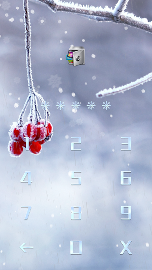 AppLock Live Theme Winter Screenshot 1