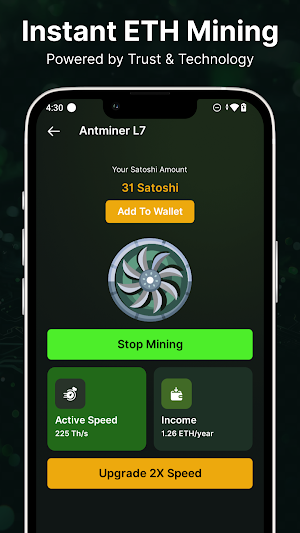 ETH Miner- Ethereum Cloud Mine Screenshot 2