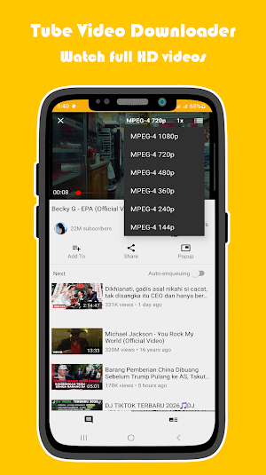 Tube Video Downloader MP4 MP3 Screenshot 3
