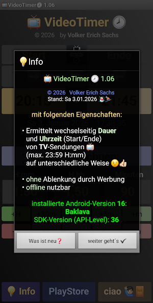 VideoTimer Screenshot 1