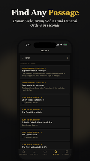 Cadet Handbook Screenshot 2