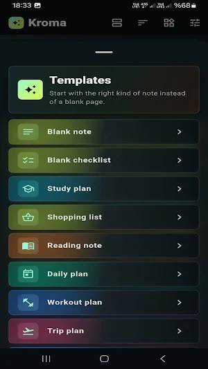 Kroma Notes: Note App Screenshot 2