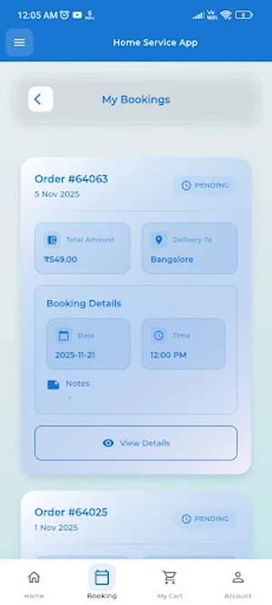 Home Service App Screenshot 3
