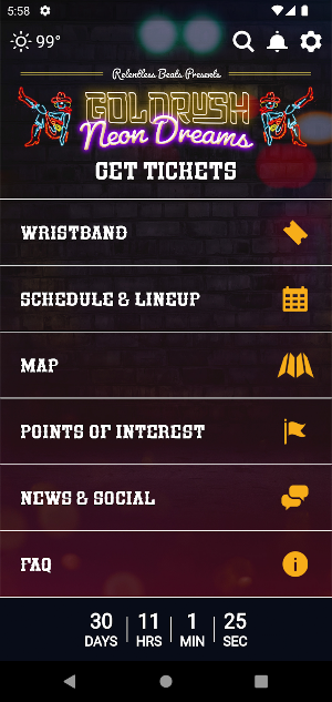 Goldrush Music Festival Screenshot 0