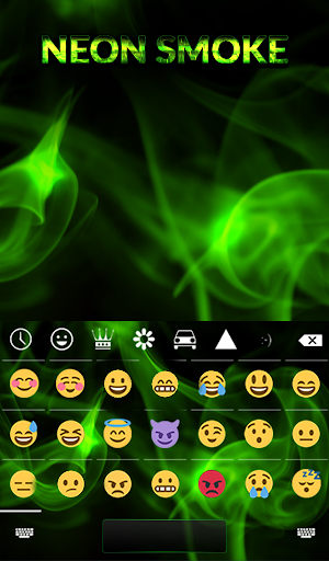 Neon Smoke Animated Keyboard + Live Wallpaper Screenshot 3