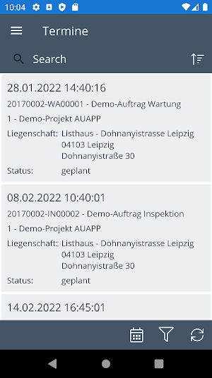 VitriApp-Aufträge Screenshot 0