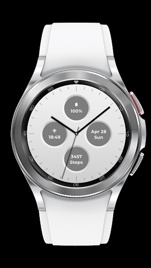Black and White Watch Face Screenshot 1
