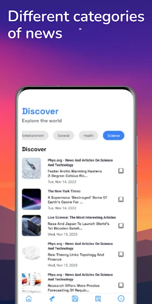 Nouvelles autour -News App Screenshot 2