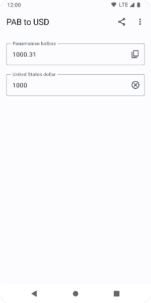 PAB to USD Screenshot 1