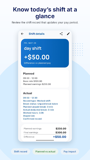 ShiftPocket: Paycheck Tracker Screenshot 0