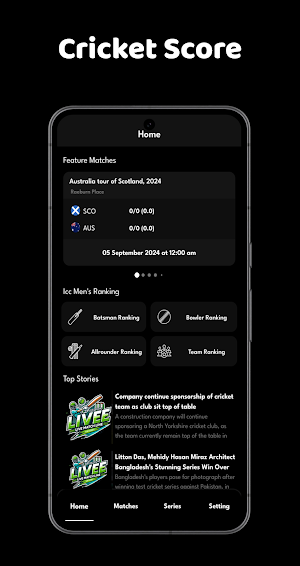 Live Cricket - Live Match Line Screenshot 1