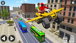 Modern Flying ATV Bike Simulator Taxi Driving Game Screenshot 0