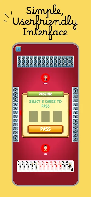 Hearts Card Game Screenshot 2