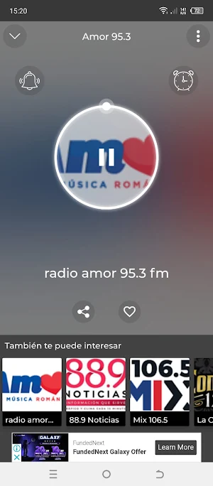 Amor 95.3 fm  Musica Romantica Screenshot 0