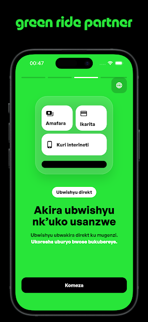 Green Ride Partner Screenshot 2