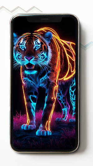 Neon Animals HD Wallpapers Screenshot 1